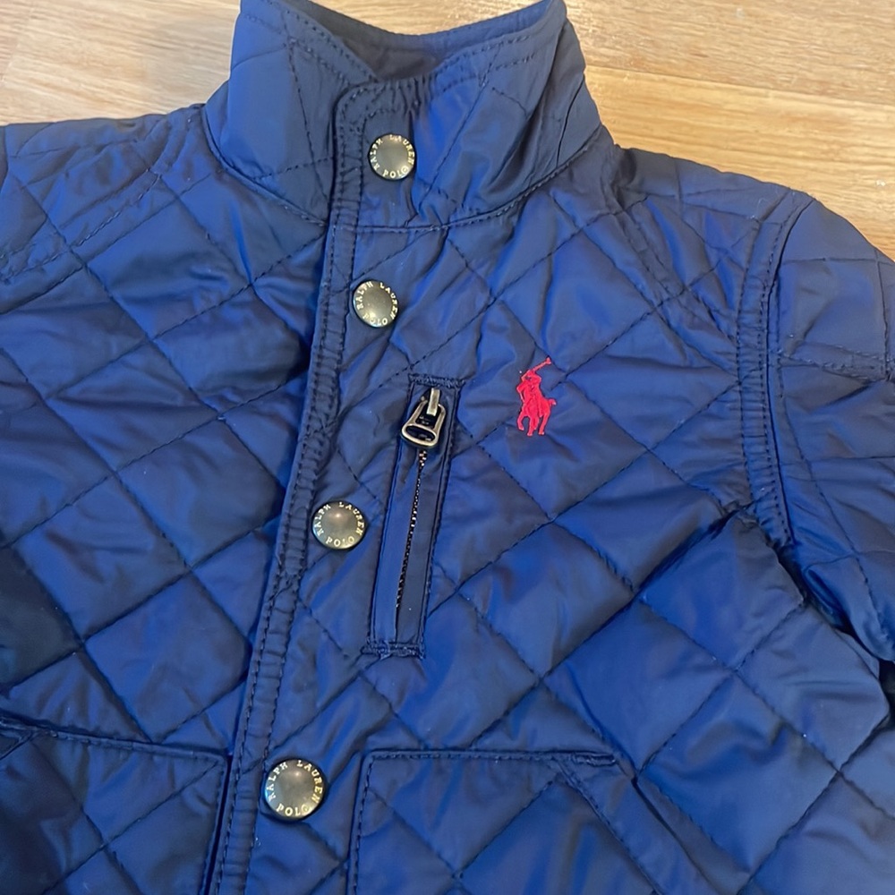 Polo by Ralph Lauren Preppy Quilted Puffer Jacket, size: 12 months - Picture 3 of 8